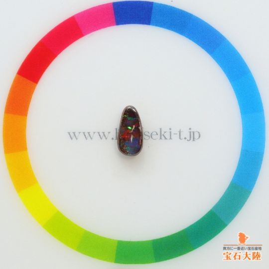 レア 希少 ♡ アガット ボルダーオパール リング 2019 オータム 天然ボルダーオパール 0.91ct 【レッド遊色】オーストラリア