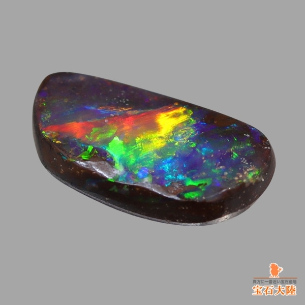 ♥　天然石（ボルダーオパール）のピクチャーストーン✨✨ ボルダーオパール 原石磨き(宝石名ボルダー・オパール