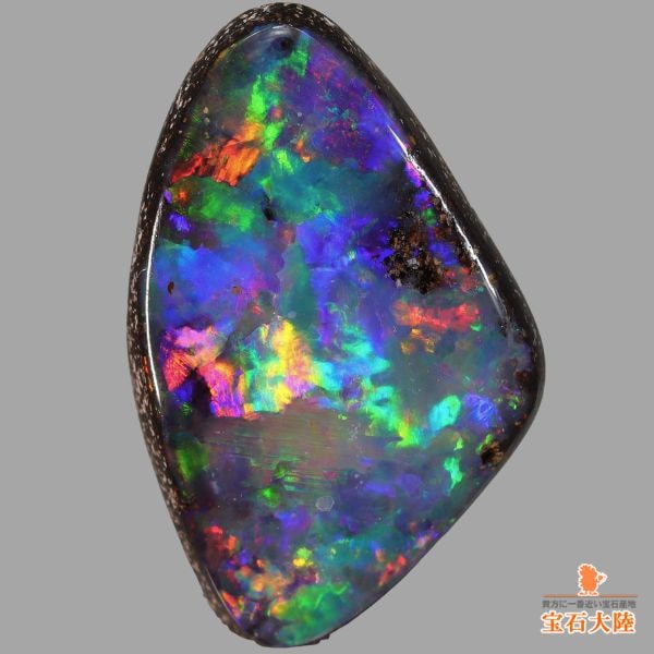 天然ボルダーオパール 4.98ct 【個性派マルチ美遊色】芸術的