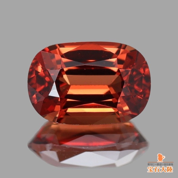 スピネル（本物） 天然スピネル 0.63ct 【レデッシュオレンジ】 ミャンマー