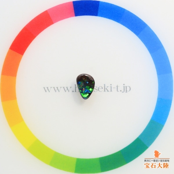 天然ボルダーオパール 0.74ct 【マルチ遊色】オーストラリア
