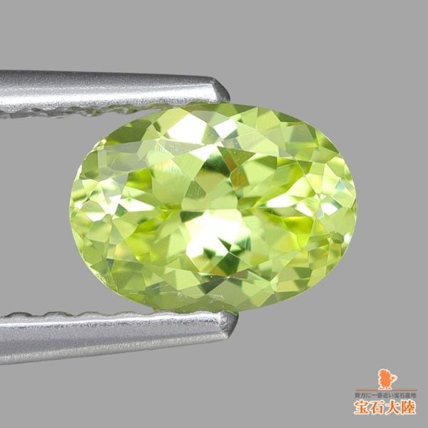 天然クリソベリル 0.83ct 【爽やかイエロー】 オーバル