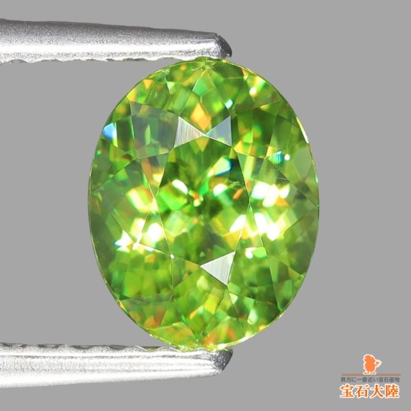 天然スフェーン 1.32ct 【煌めくイエロニッシュグリーン】 マダガスカル