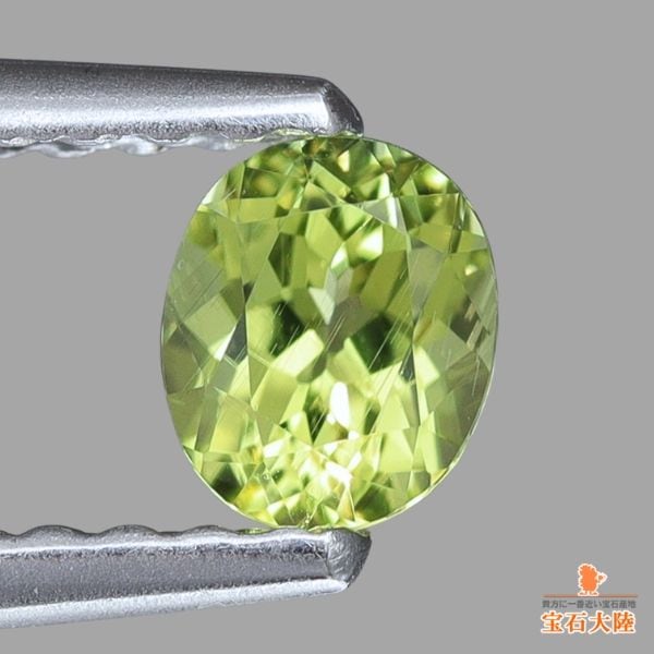 天然ペリドット 0.30ct 【隕石・レインボー】 パラサイト