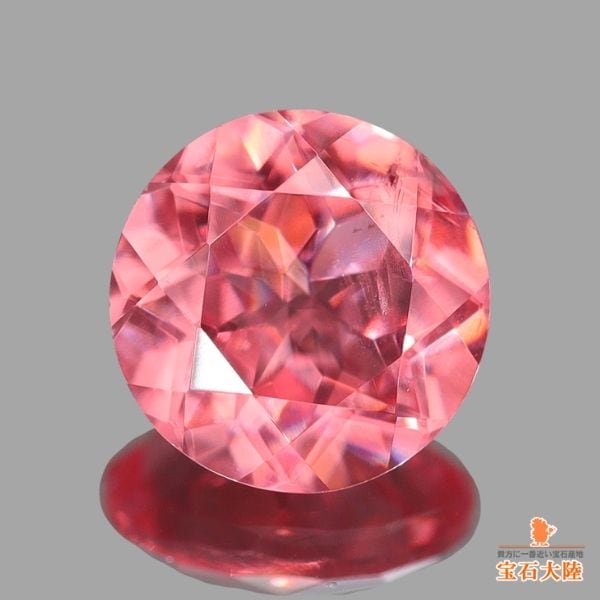 天然ロードクロサイト 0.70ct 【スイートホーム】 ラウンドカット