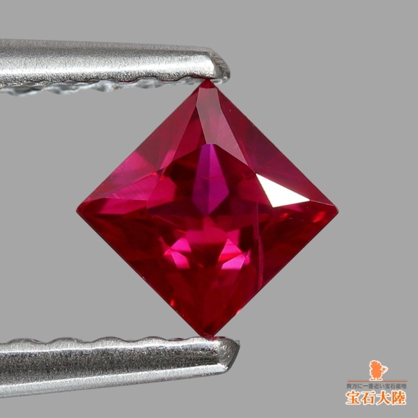 天然ルビー 0.29ct 【ミャンマー】 プリンセスカット