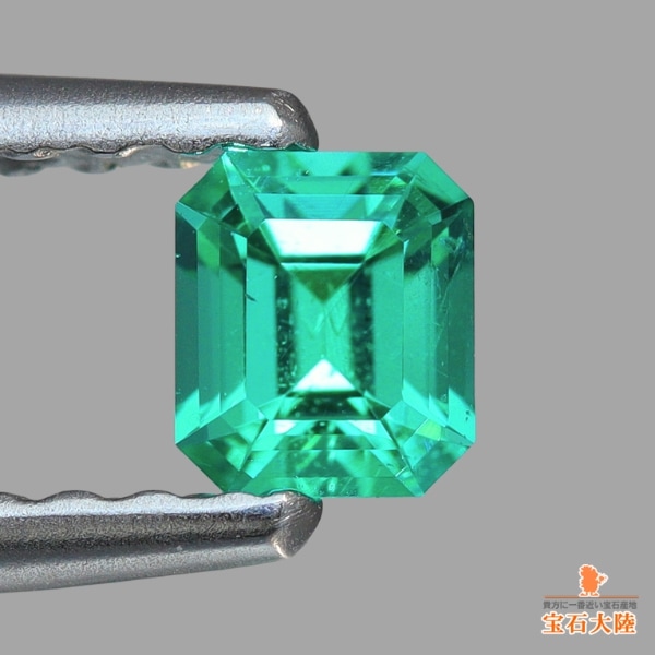 天然エメラルド 0.17ct 【美発色・ノンオイル】 ロシア GIA鑑別