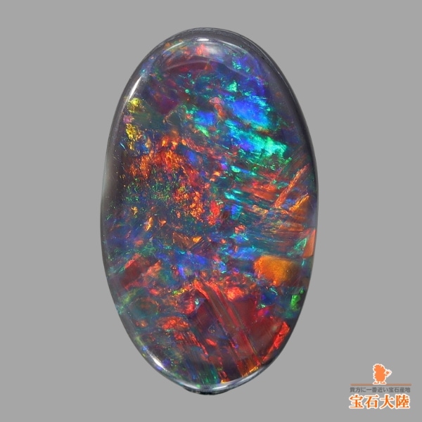 天然ブラックオパール 1.43ct 【レッドマルチ遊色】ライトニングリッジ