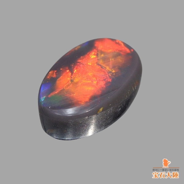 天然ブラックオパール 0.51ct【フラッシュ遊色】ライトニングリッジ