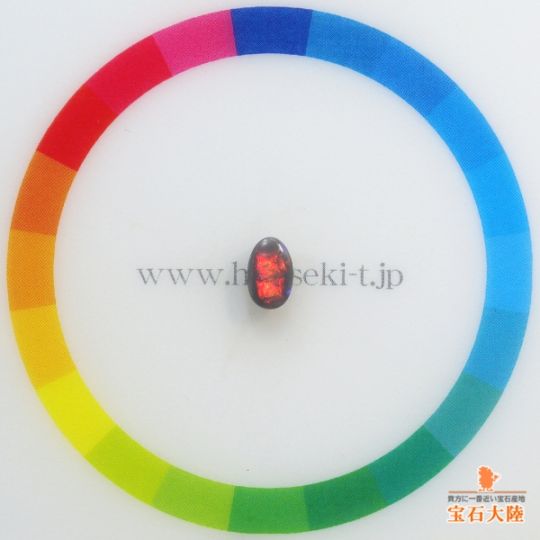 天然ブラックオパール 0.51ct【フラッシュ遊色】ライトニングリッジ