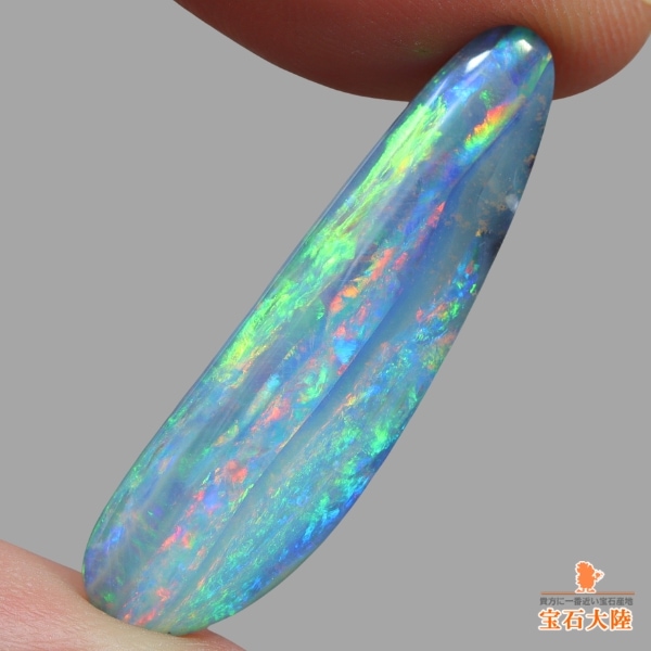 天然ゾイサイト 1.82ct 【グリーンマルチカラー】非加熱