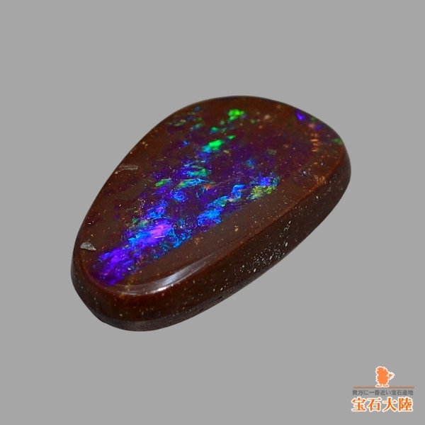 天然ボルダーオパール 0.76ct 【グリーンフラッシュ】オーストラリア