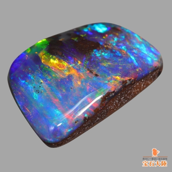 天然ボルダーオパール 3.40ct 【マルチ美遊色】オーストラリア