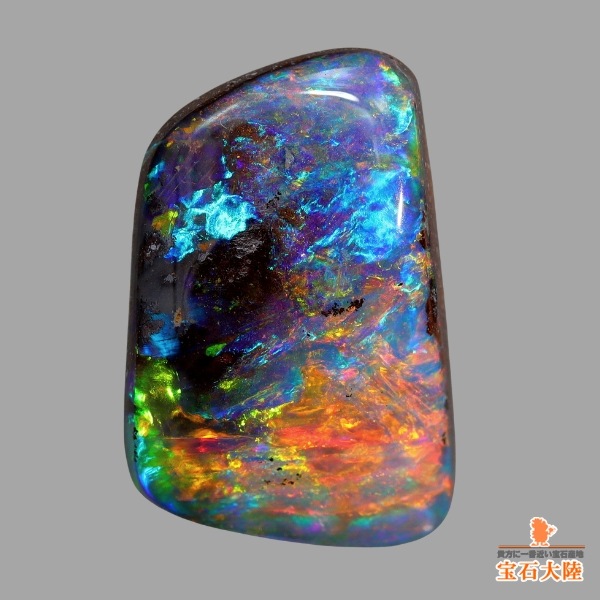 天然ボルダーオパール 3.40ct 【マルチ美遊色】オーストラリア
