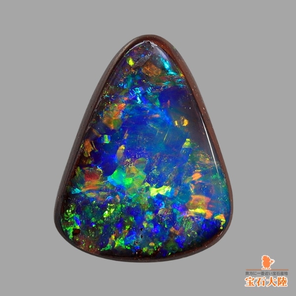 天然ボルダーオパール 2.39ct 【マルチブルー美遊色】オーストラリア