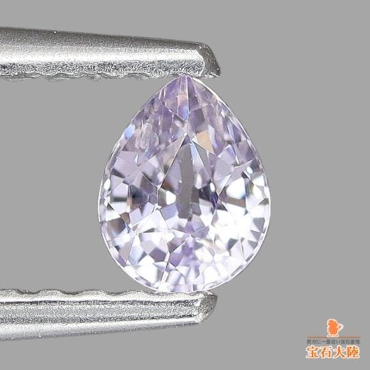 天然ゾイサイト 0.76ct 【煌めく薄菫色】 オーバル