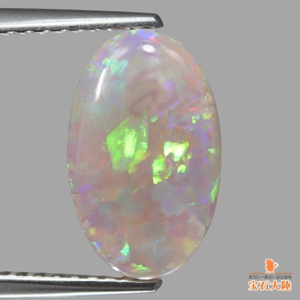 天然オパール 2.61ct 【グリーンマルチ遊色】 ライトニングリッジ