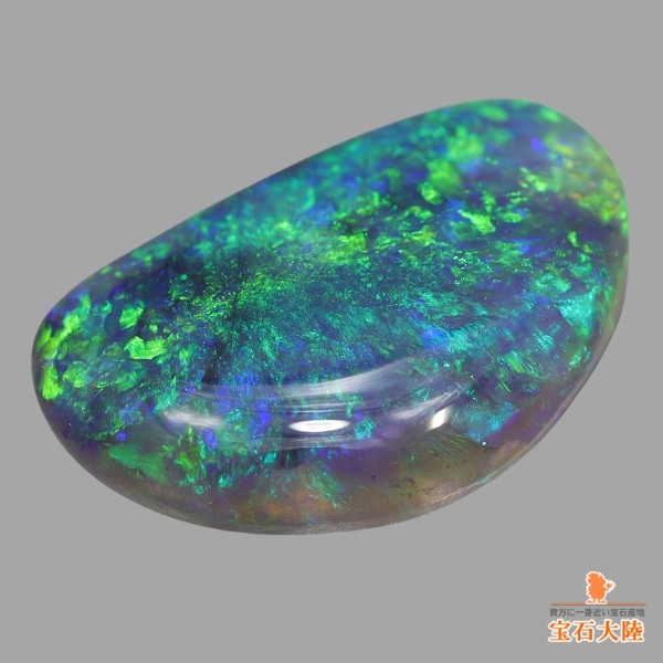 訳あり！極ネオンライトニングリッジ産ブラックオパール　ハロリング オーストラリア・ライトニングリッジ産ブラックオパール 2.26ct | nico