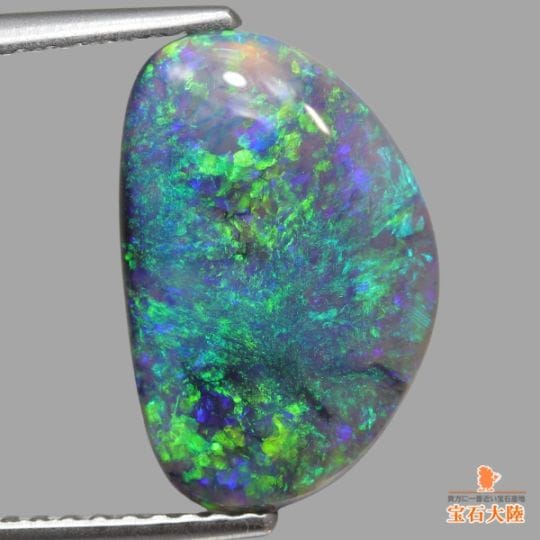 天然ブラックオパール 3.11ct【ブルーグリーン】ライトニングリッジ