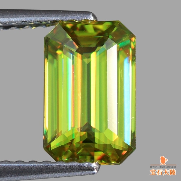 天然ゾイサイト 0.72ct 【マルチブルー】 クッション
