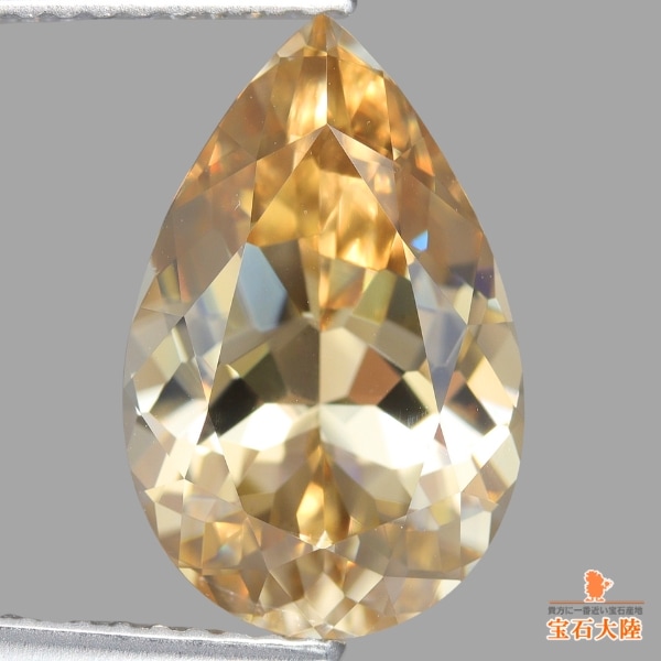 天然ジルコン 6.26ct 【シャンパンイエロー】マダガスカル