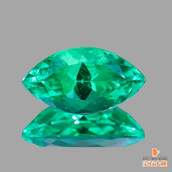 天然エメラルド 0.56ct 【爽やかグリーン】マーキス コロンビア