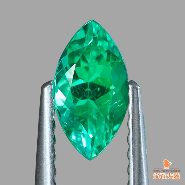 天然エメラルド 0.56ct 【爽やかグリーン】マーキス コロンビア