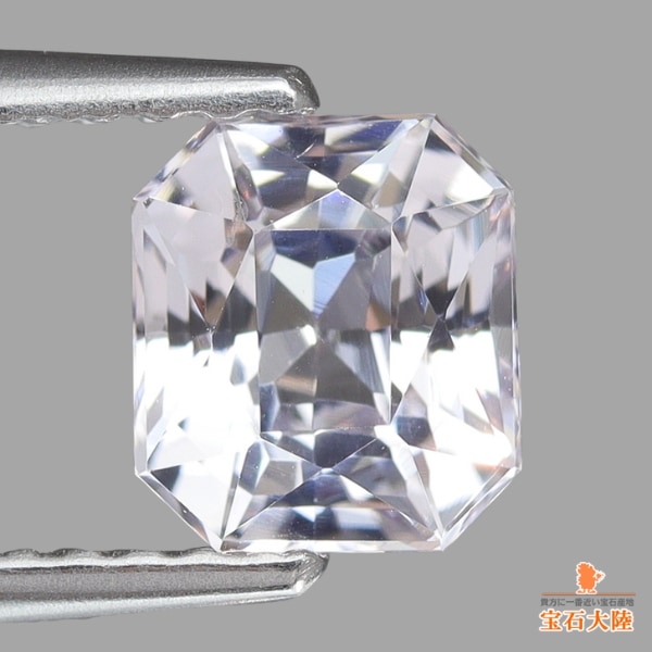 天然スピネル 1.12ct 【ホワイト】スリランカ 中宝ソ付