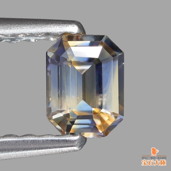 天然サファイア 0.37ct 【バイカラー】 マダガスカル