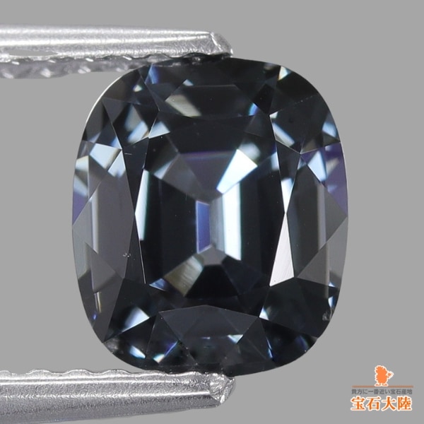 天然スピネル 1.65ct 【プラチナブラック】 ミャンマー