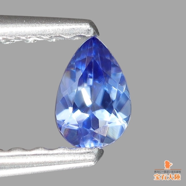 天然ベニトアイト 0.16ct 【煌めくブルー】 ペアシェイプカット 