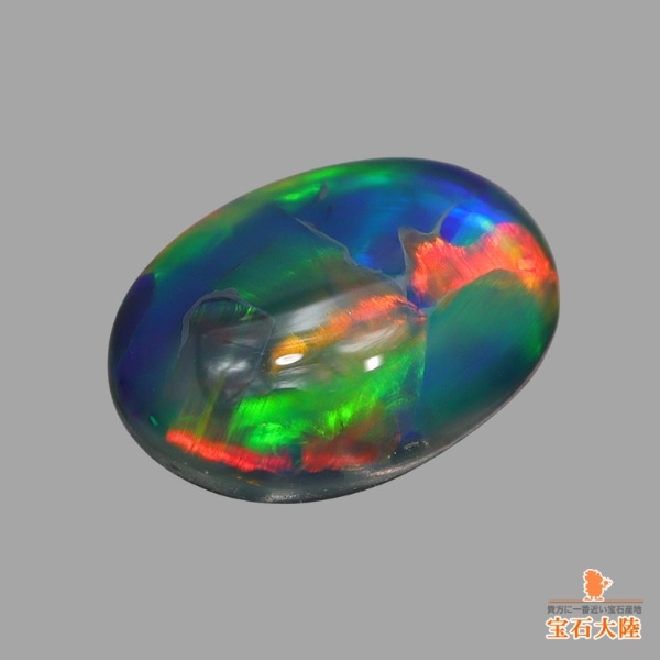 天然ブラックオパール 0.48ct 【マルチカラー美遊色】ライトニングリッジ