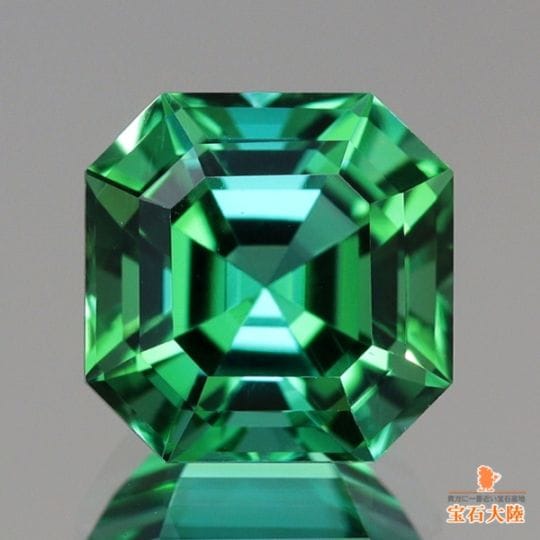 天然トルマリン 1.18ct 【美彩色・アッシャーカット】 ゴルコンダ