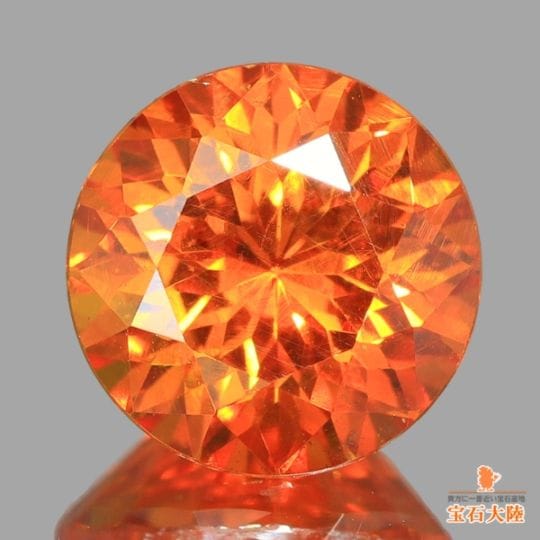 天然スファレライト 2.28ct 【煌めくオレンジ】 スペイン