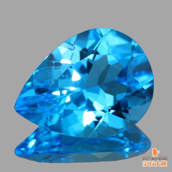 天然トパーズ 8.54ct【鮮やかスイスブルー】ブラジル 