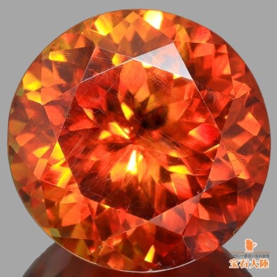 天然スファレライト 6.65ct 【輝くラウンドカット】11ｍｍ スペイン