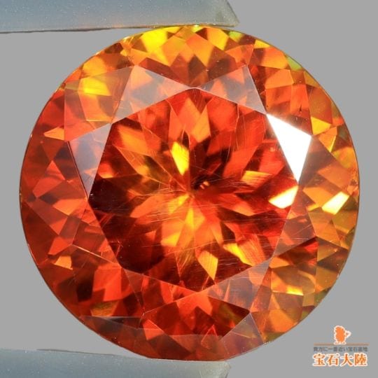 天然スファレライト 6.65ct 【輝くラウンドカット】11mm スペイン