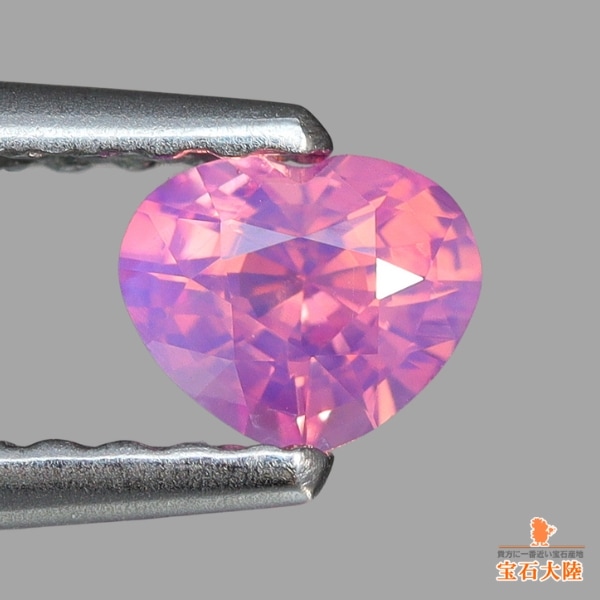 天然ピンクサファイア 0.30ct 【ミルキー・非加熱】ハート ベトナム　