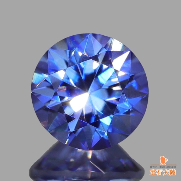 天然ベニトアイト 0.53ct 【美濃色ブルー】 ラウンド TOPジェムクオリティー