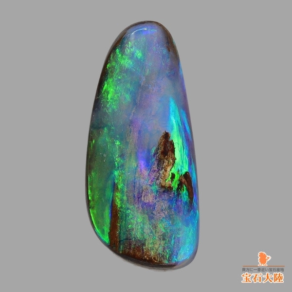 天然ボルダーオパール 1.38ct 【グリーン&ブルー】オーストラリア