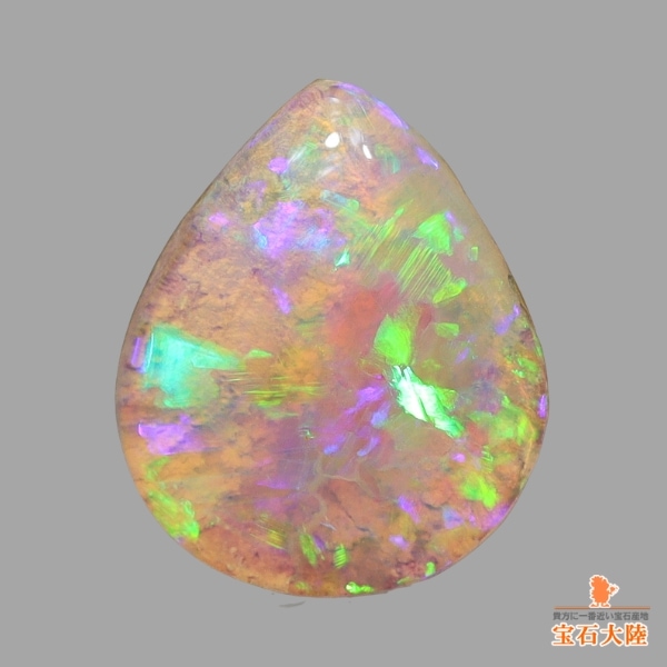 天然ボルダーオパール 2.20ct【グリーン&パープル】オーストラリア