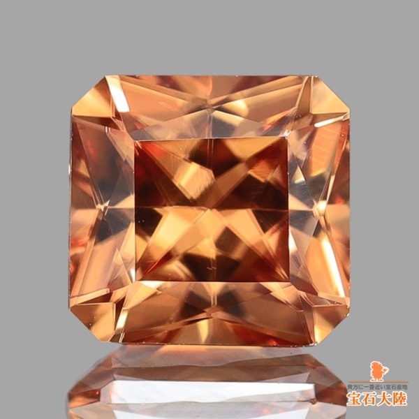 天然ジルコン  1.90ct 【ブラウニッシュオレンジ】タンザニア
