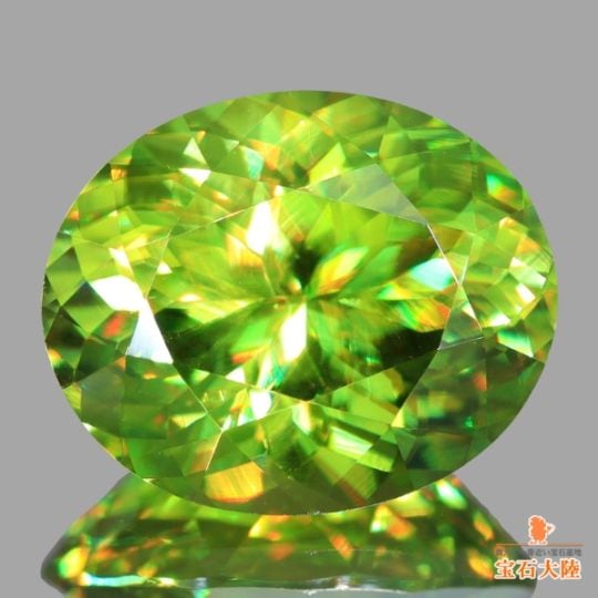 天然スフェーン 3.52ct 【極美イエロニッシュグリーン】 マダガスカル