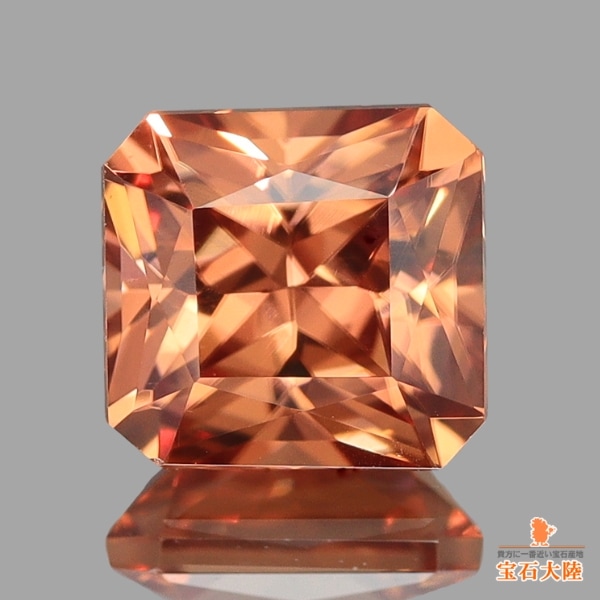 天然ジルコン  1.23ct 【ブラウニッシュオレンジ】タンザニア