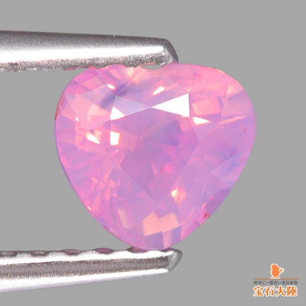 天然ピンクサファイア 0.73ct 【ミルキー&ハート・非加熱】 ベトナム