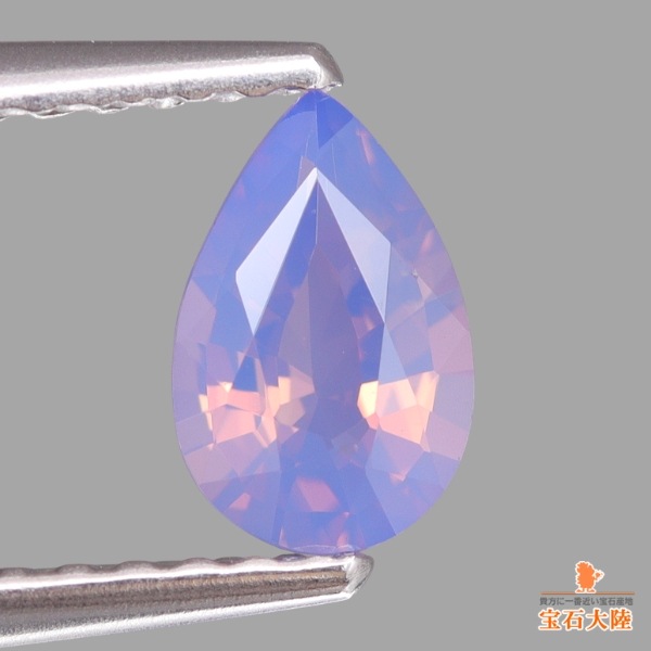 天然サファイア 0.54ct 【ミルキーパープル・非加熱】ベトナム
