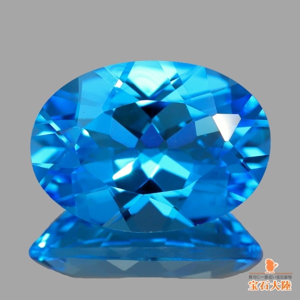 天然トパーズ 6.38ct【鮮やかスイスブルー】ブラジル 