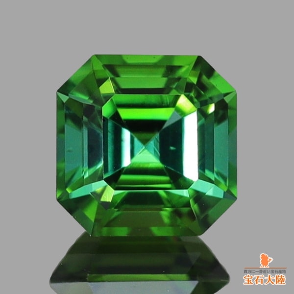 天然トルマリン 0.70ct 【美彩色・アッシャーカット】 ゴルコンダ