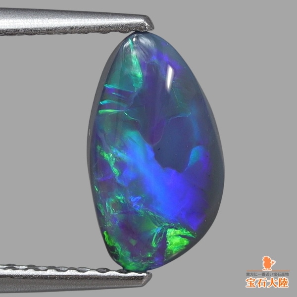 天然ブラックオパール 1.16ct【ブルー&グリーン】ライトニングリッジ