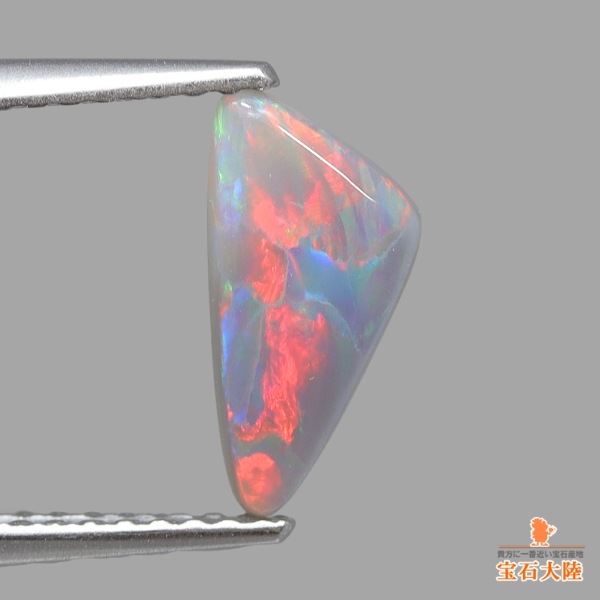 天然オパール 0.65ct 【オレンジ遊色】ライトニングリッジ
